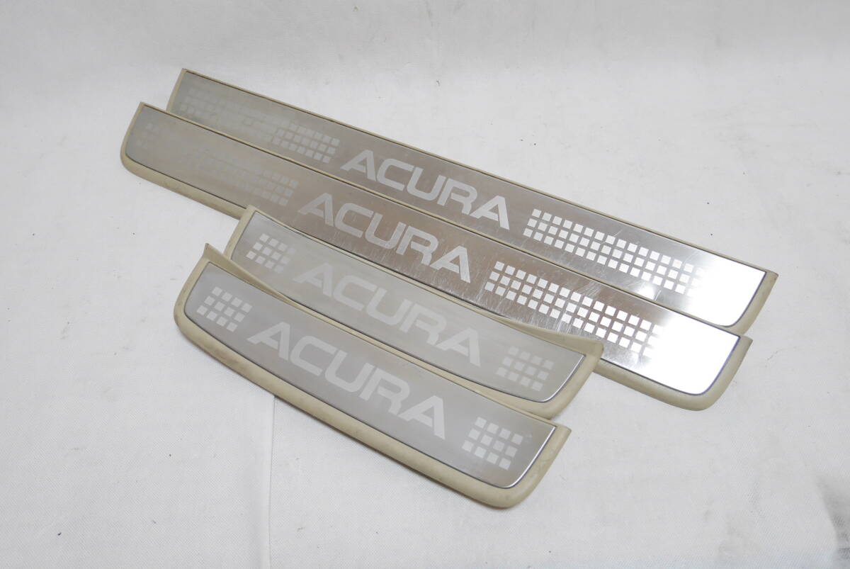 【送料無料】USアキュラ純正 04-08 ACURA TSX サイドシル プロテクター スカッフプレート USDM ACCORD アコード CW CL アイボリー拍卖