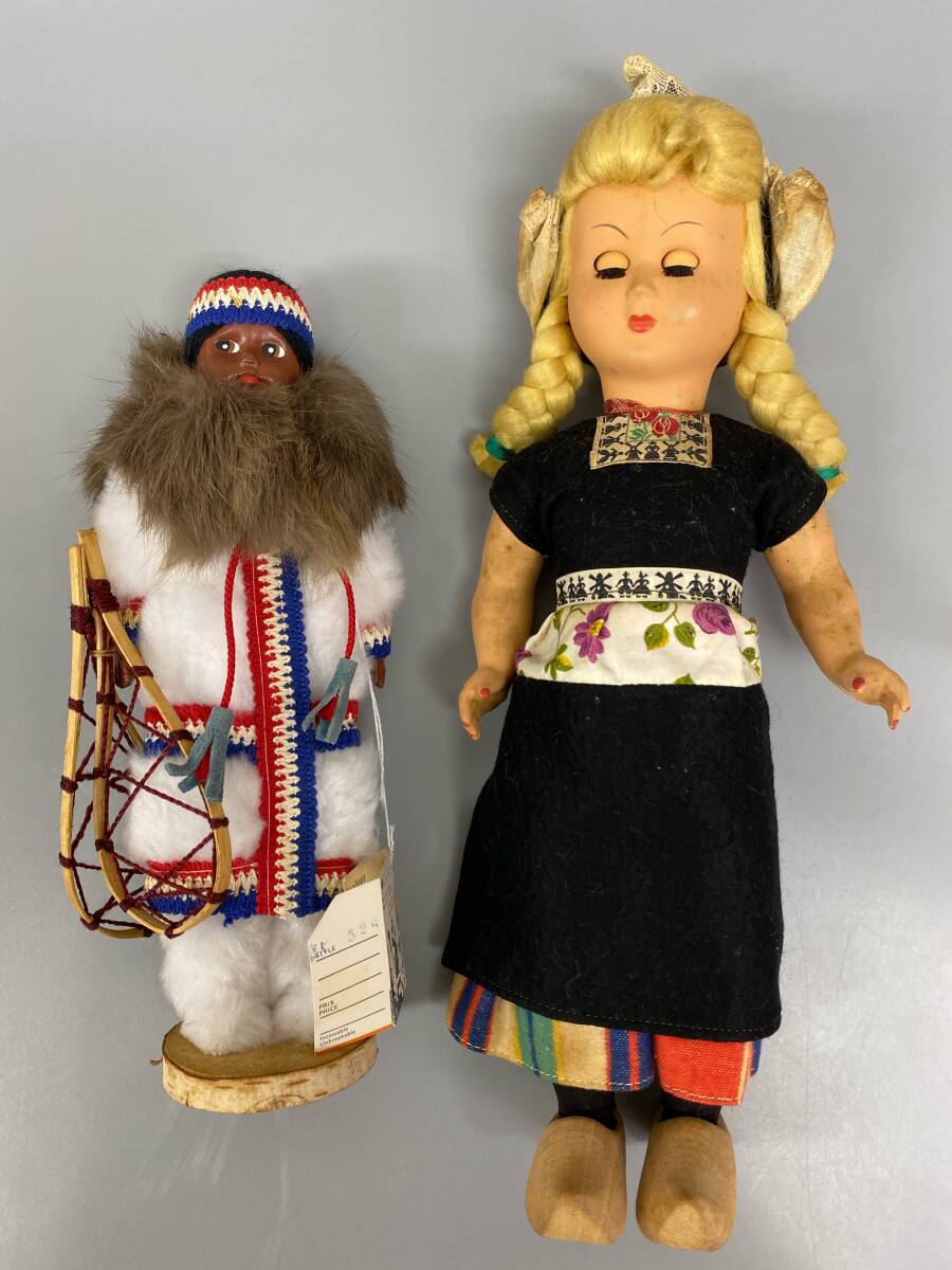 アンティークレトロ人形 2点まとめて 中古保管品 / 現状品 詳細不明【0509k-5】拍卖