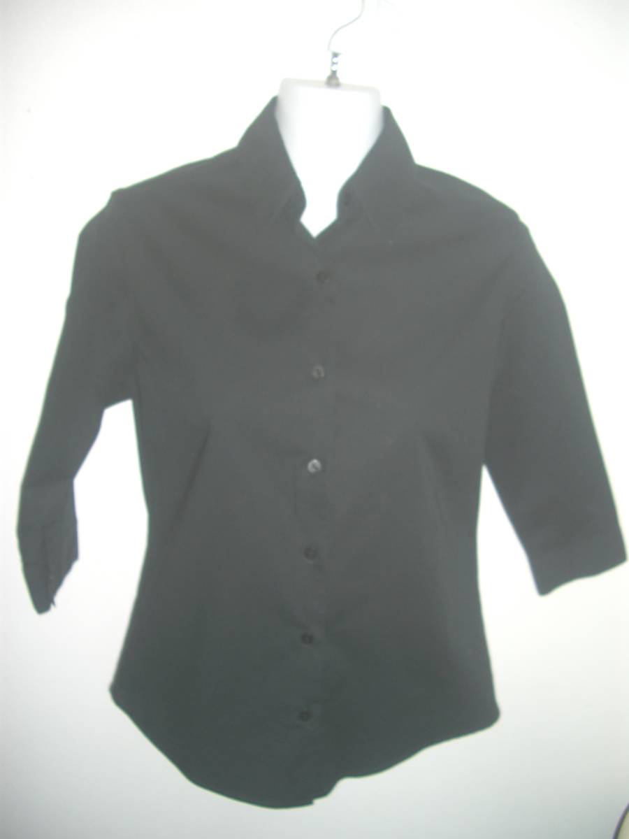 送料無料! Ra Dieux Dieuse(ラデュデュース/サンエーインターナショナル)綿/ポリウレタン/シャツ/ブラウス☆サイズS拍卖