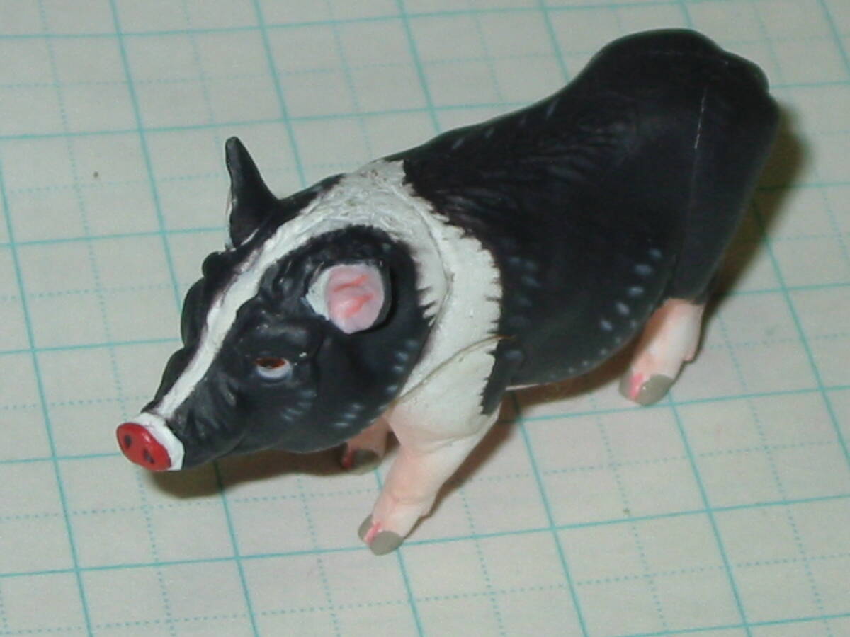 ★チョコQ☆ペット動物 第5弾 142「ミニブタ 黒白」 検索用 チョコエッグ 拍卖