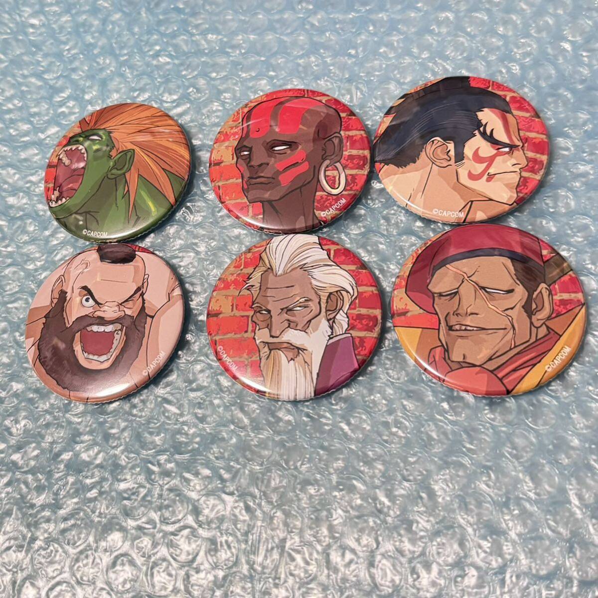 ストリートファイターZERO3 缶バッジ ザンギエフ ブランカ 元 など STREET FIGHTER ZERO BACKDROP GAMEMONSTER OSAKA ストリートファイター拍卖