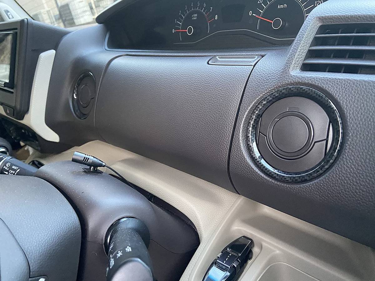 IDT ミニウエス付 N-BOX/N-BOXカスタム カーボン エアコン リング 吹き出し口 ダクト JF3 JF4 エアコンカバー インテリアパネル 運転席拍卖