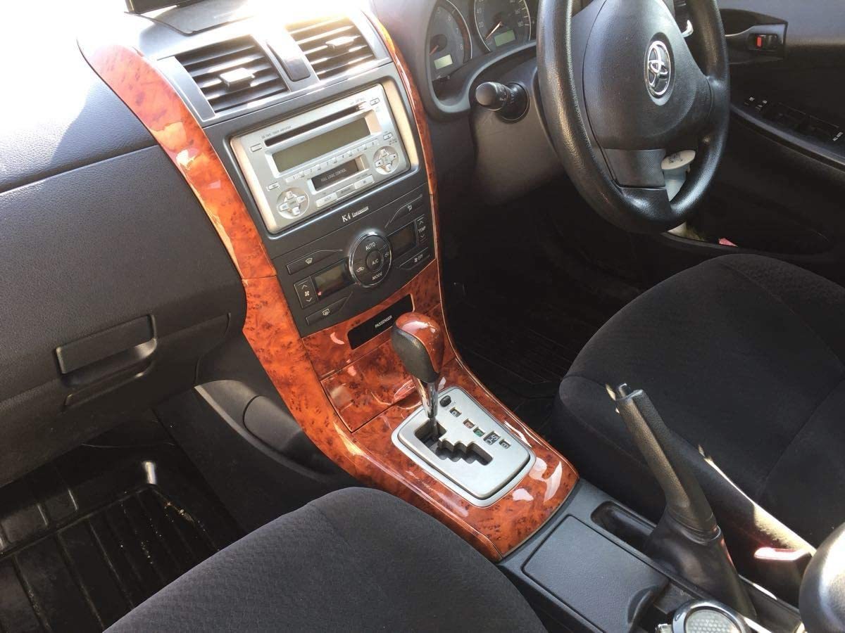 14系 カローラフィールダー インテリアパネル 木目調 エアコン シフト コンソール カバー 141 142 144 内装 セット ナビ ガーニッシュ拍卖