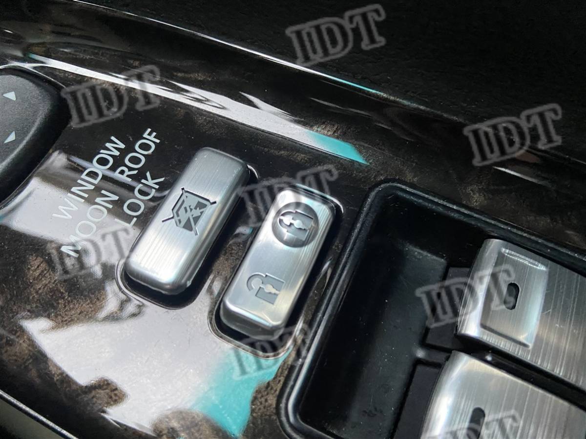 マークX GRX130系 アルミ パワーウインドウ スイッチ カバー シルバー ボタン ガーニッシュ カスタム パーツ 簡単取付拍卖