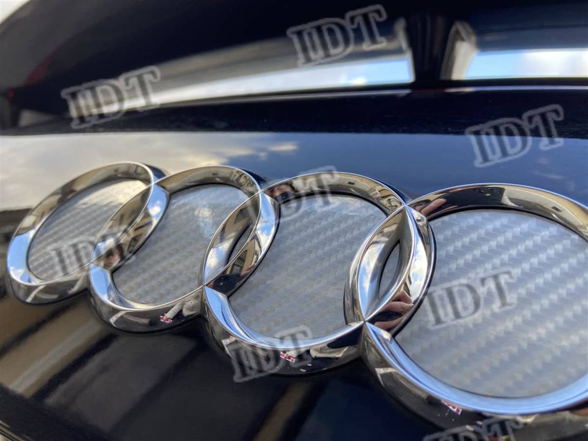 IDT アウディ TT 8J 内装 カスタム インテリアシート リア エンブレム シート ステッカー シルバーカーボン拍卖