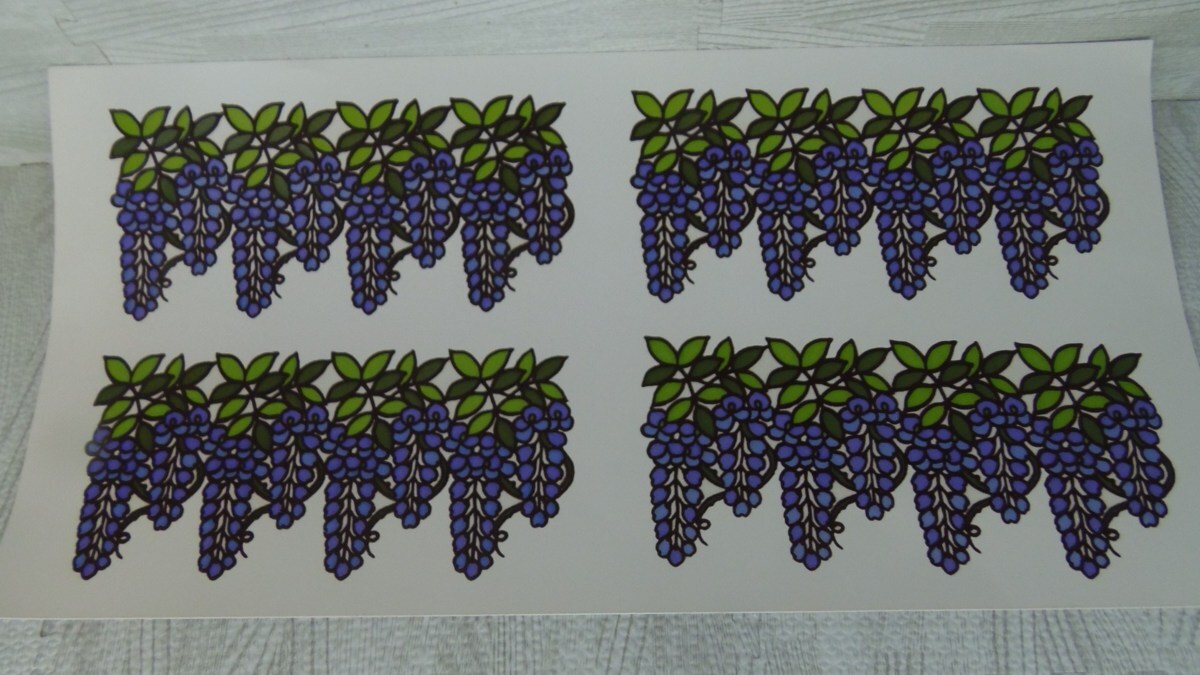 mic.10 ウインドディスプレイ 窓飾り フィルムシート Bー39 貼り替え自由自在 26×52cm 4枚 1拍卖