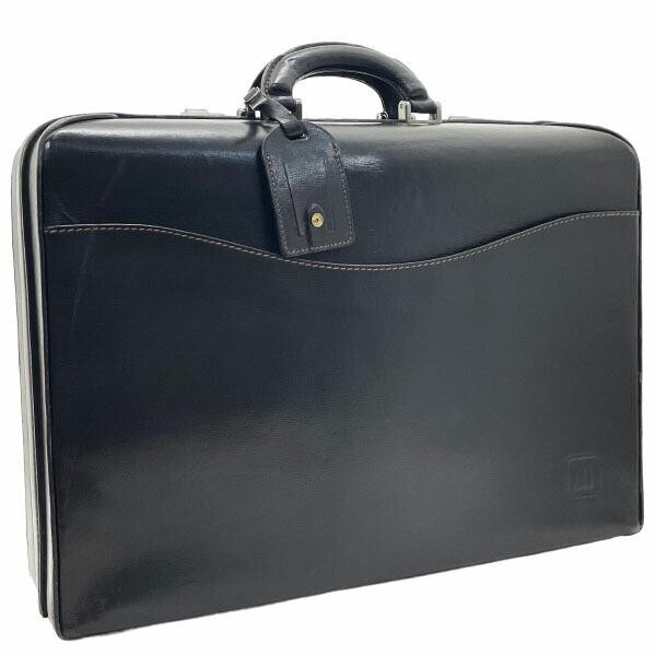 13036 ダンヒル ブリーフケース オールド アタッシュケース レザー 革 ブラック 黒 dunhill ヴィンテージ拍卖