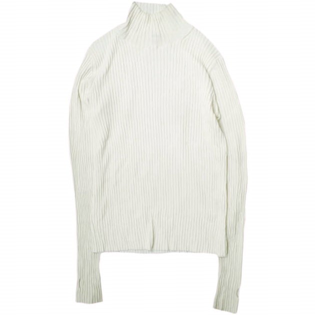 H BEAUTY&YOUTH エイチ RAYON RIB TURTLE NECK KNIT レーヨンリブタートルネックニット 1613-199-3518 Free ホワイト セーター g16806拍卖