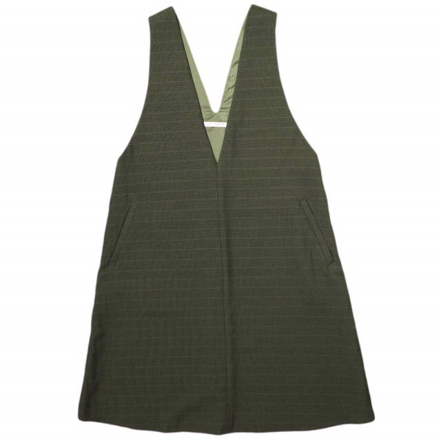 BEAUTY&YOUTH UNITED ARROWS ビューティーアンドユース ポリエステルジャカードミニワンピース 1626-105-4205 Free OLIVE チェック g16800拍卖