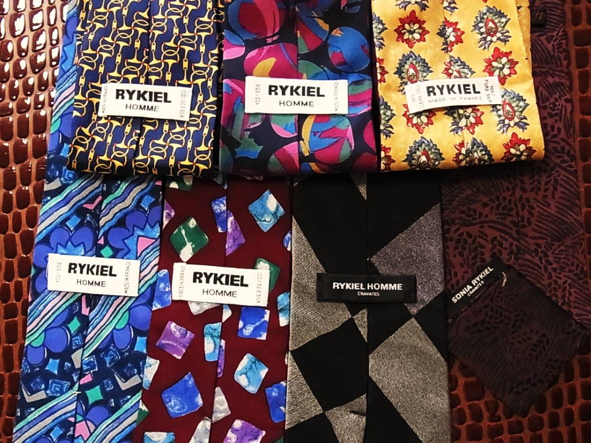★2480★SALE【全てソニア リキエル【RYKIEL】・7本セットで!超お買得!】ネクタイ③★拍卖