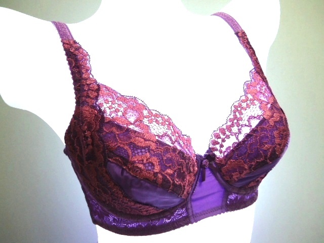 【KCM】bra4-G60★新品★recit ビーマインド 高級補正 ブラ G60 プレミアムヴァイオレット拍卖