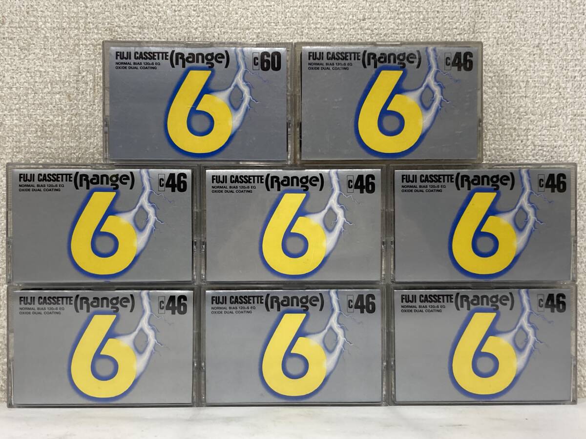 ●○ク605 FUJI カセットテープ OXIDE DUAL COATING (Range)-6 C60他 8本セット○●拍卖