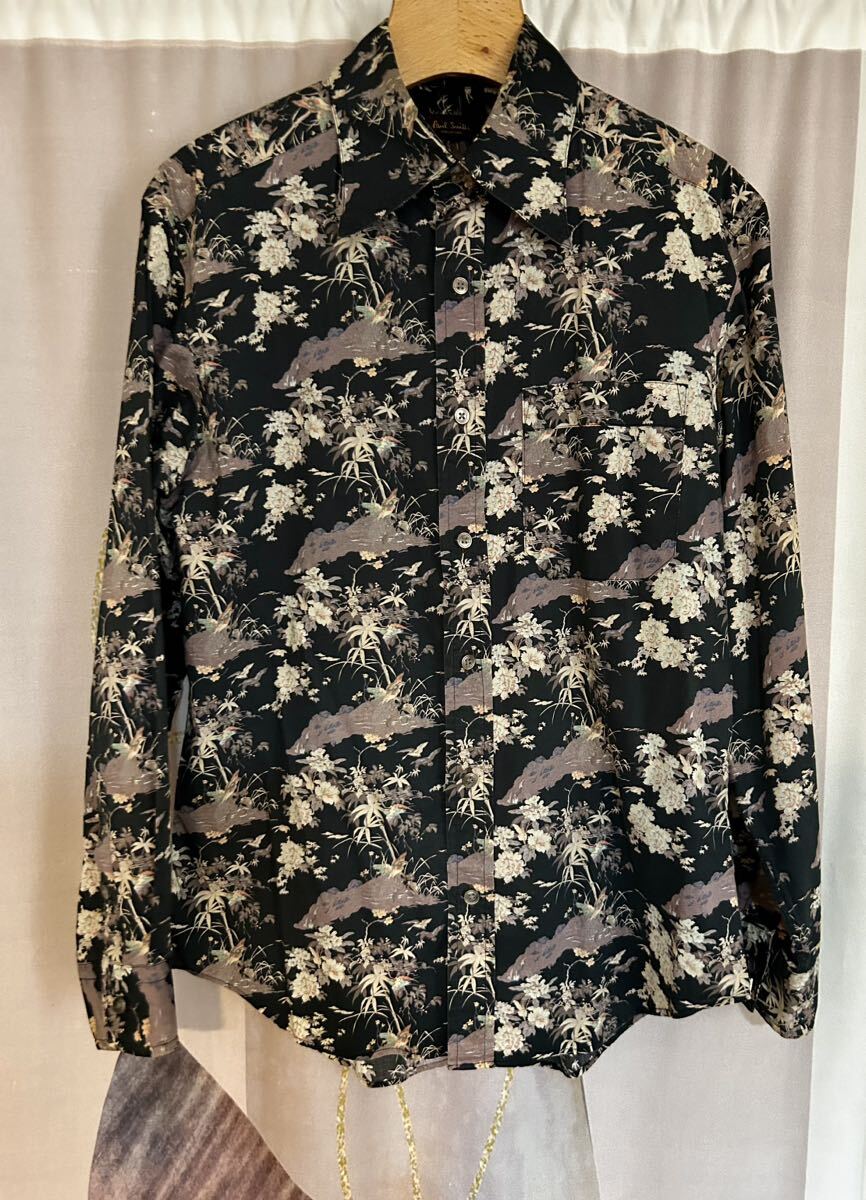 ポールスミス コレクション フローラル バード 和テイスト 花柄シャツ拍卖