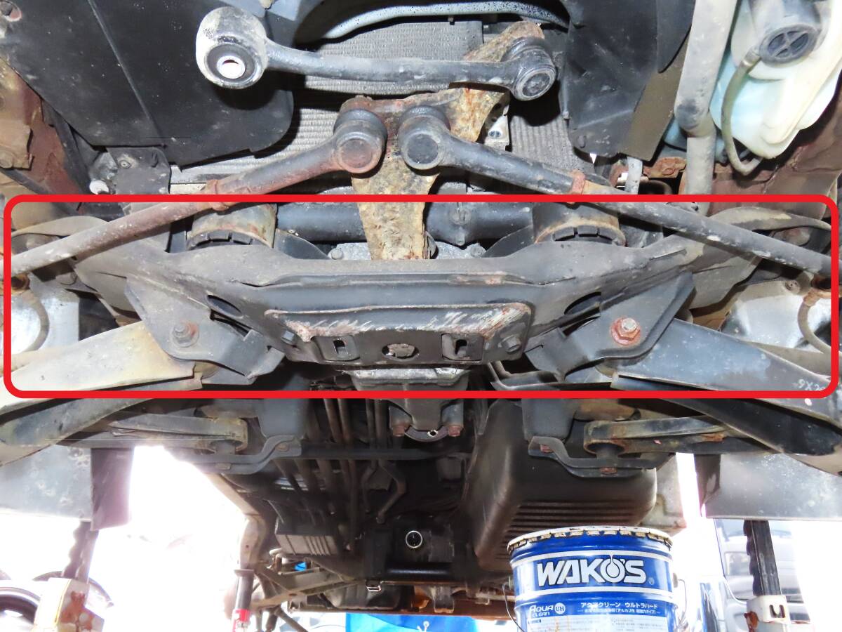 H23 EBD-TT2 TT1 後期 サンバー トラック SAMBAR 4WD 5F EN07(SC) 純正 四駆 フロント クロスメンバー デフ マウント / 113210km拍卖