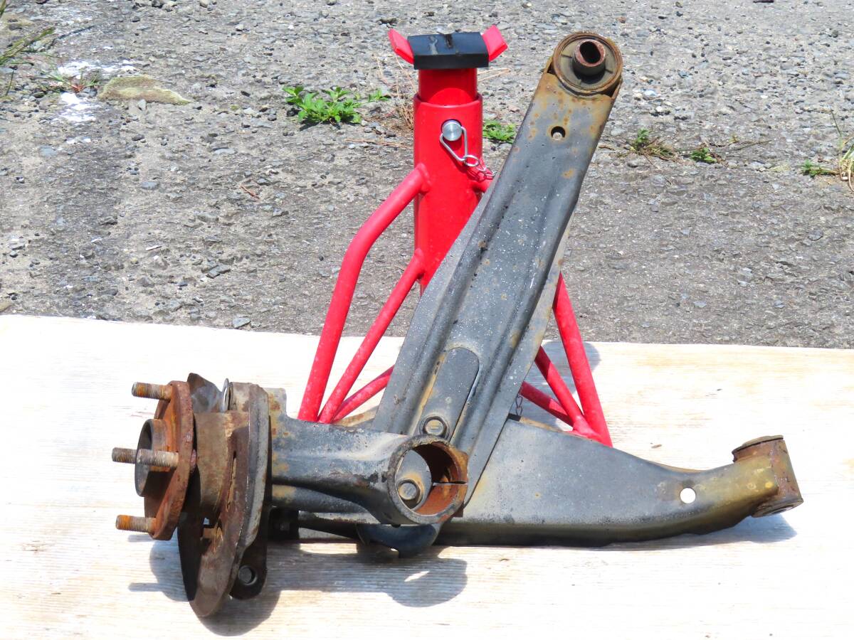 H23 EBD-TT2 後期 サンバー トラック SAMBAR 4WD 5F EN07(スーパーチャージャー) 純正 フロント 右側 ロアアーム ハブナックルアーム Assy拍卖