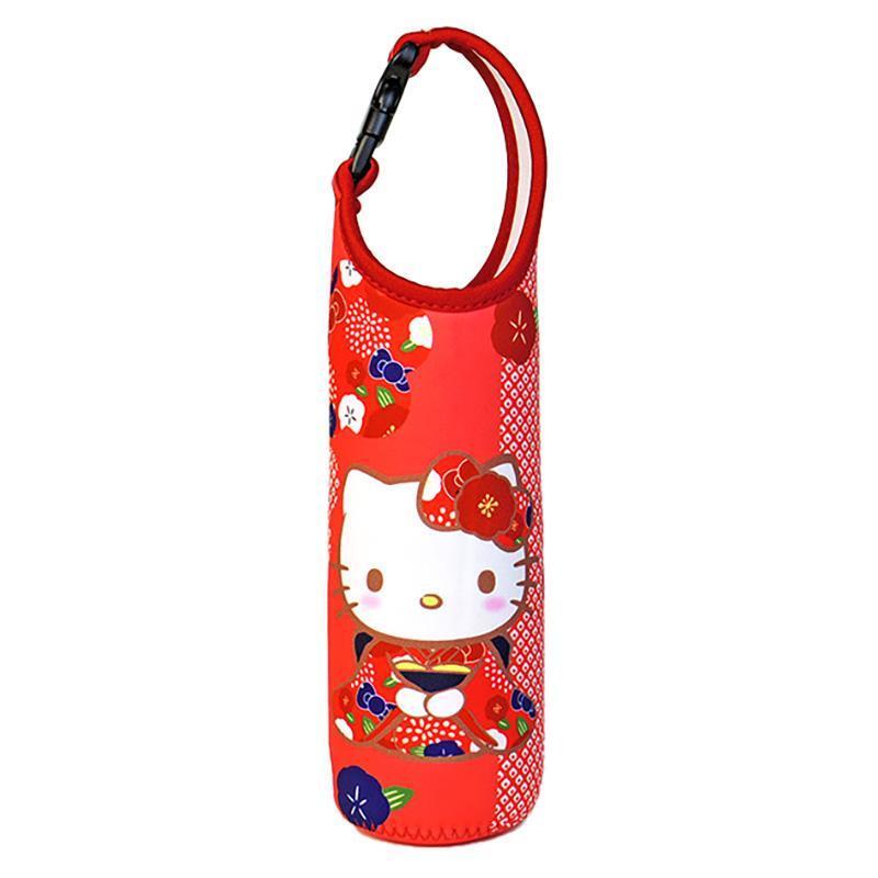 ハローキティ 和柄 ペットボトルカバー600 梅 ペットボトルホルダー拍卖