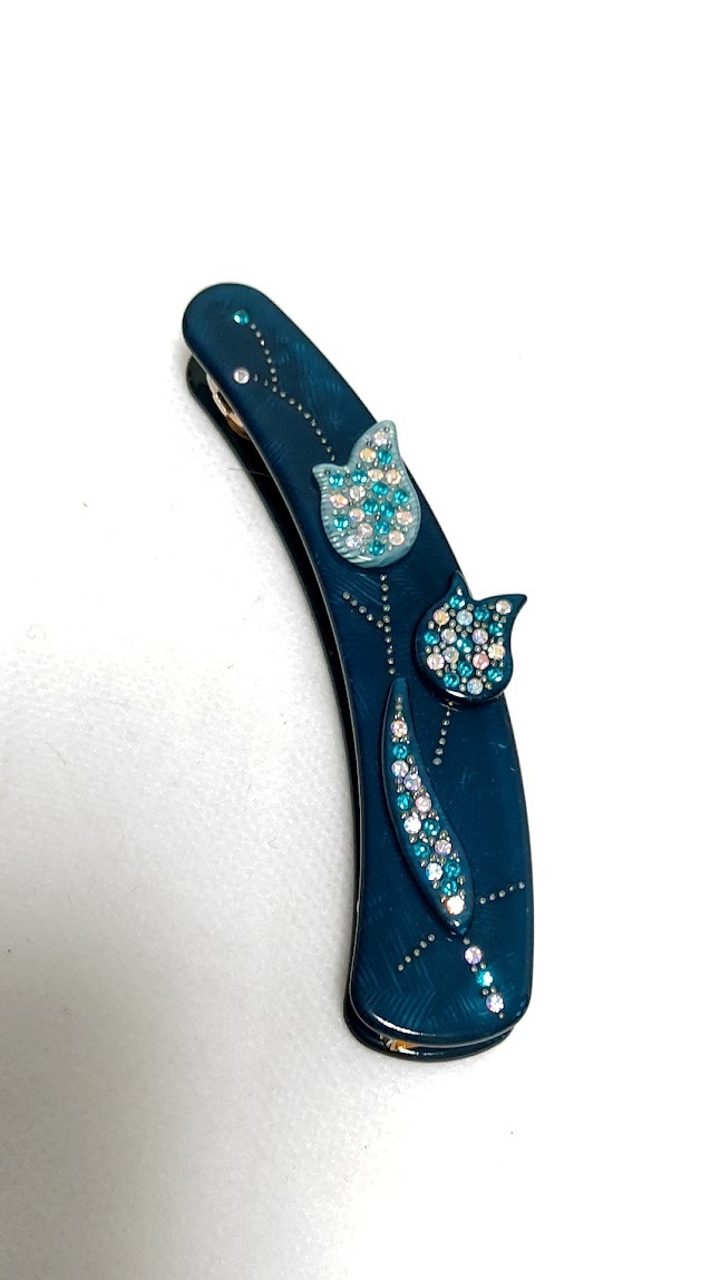 中古 イタリア バレット チューリップ柄 エメラルドグリーン拍卖