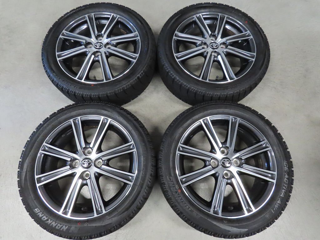カローラ フィールダー 195/50R16 純正 トヨタ NRE161 W×B ナンカン AW-1 5.5J +45 PCD100 4穴 超バリ溝 2023年拍卖
