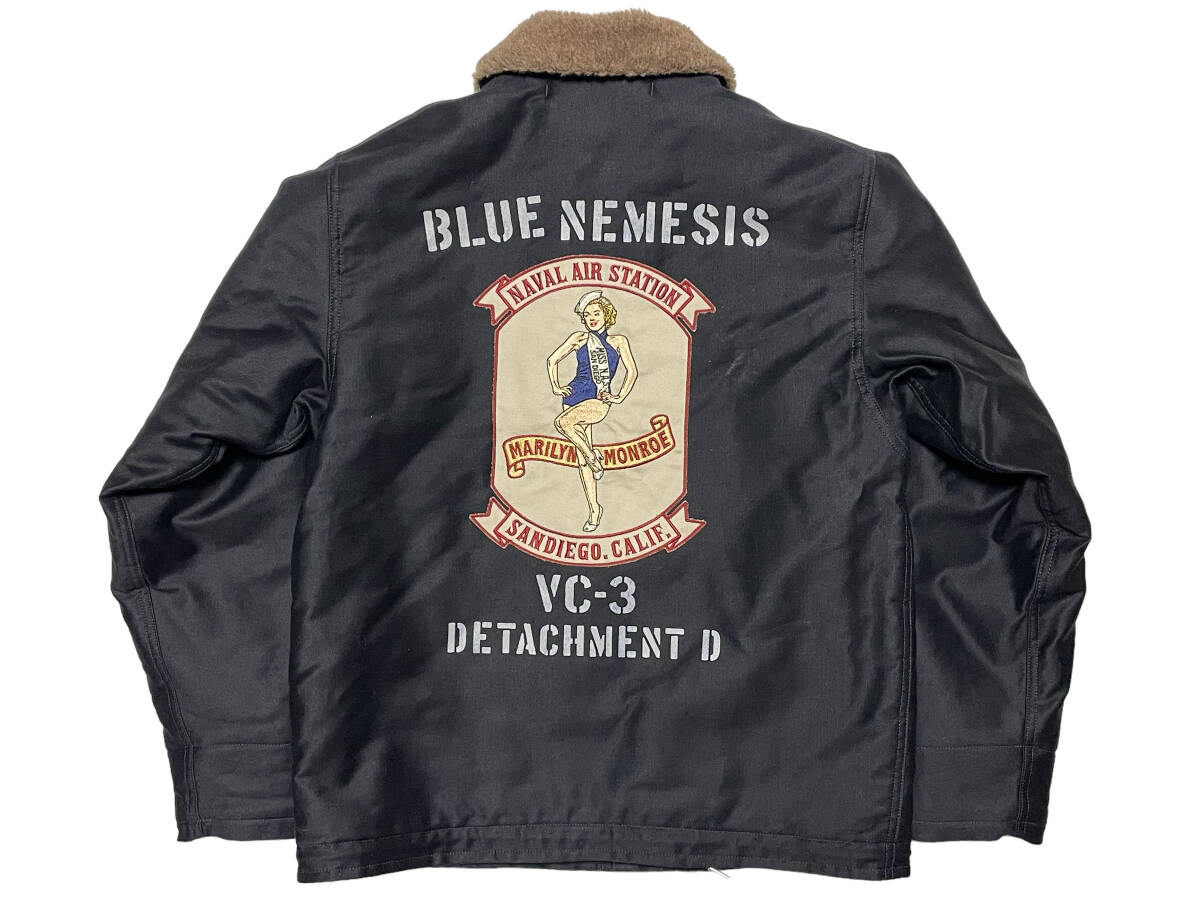 未使用品 40 TOYS McCOY TMJ2319 N-1 DECK JACKET MARILYN MONROE MISS N.A.S. トイズマッコイ デッキジャケット マリリンモンロー拍卖