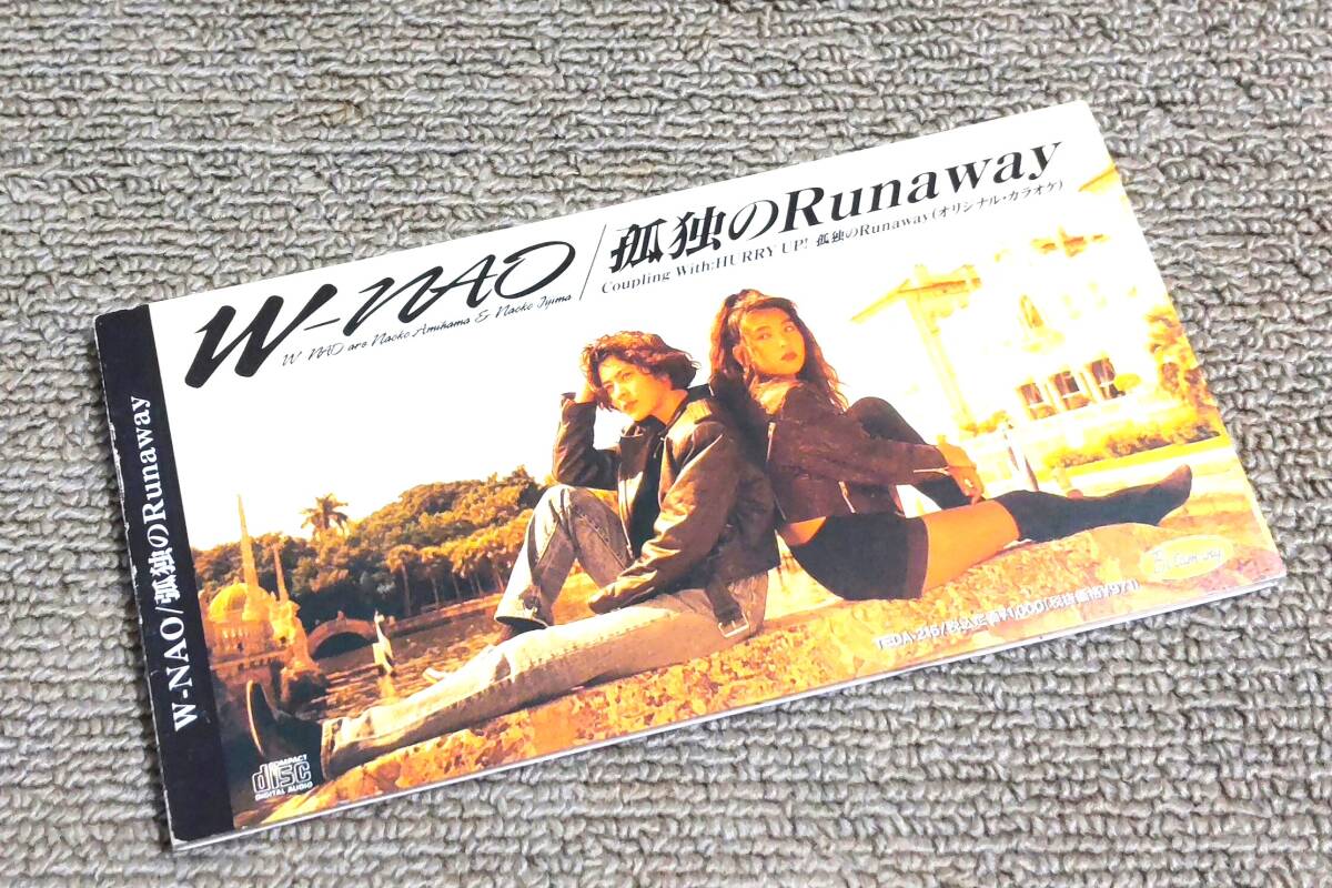 W-NAO '92年8cmCDS「孤独のRunaway」B'z 網浜直子 & 飯島直子拍卖