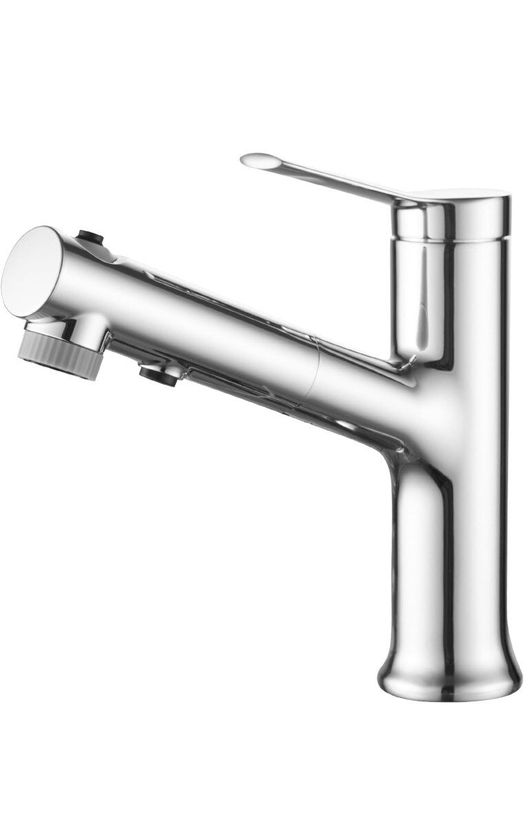 Kroias 蛇口 洗面台蛇口 洗面台 水栓 単水栓 ステンレス製 洗面混合水栓 噴水機能付き シングルレバー 泡沫水流 シャワー水流 クロムメッキ拍卖