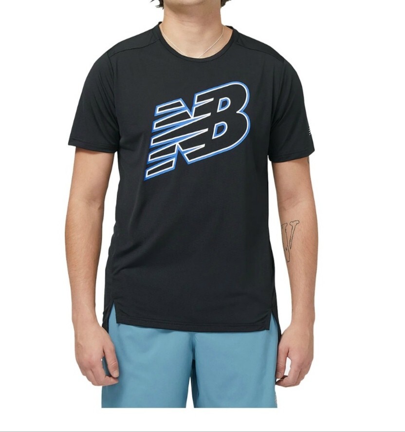 【新品特価!定価3850円が48%OFF!】ニューバランス(new balance)ランニングウェア Tシャツ/MT23224/ サイズM拍卖