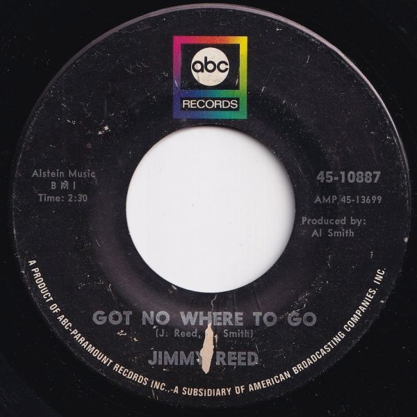 Jimmy Reed Got No Where To Go / Two Ways To Skin (A Cat) ABC US 45-10887 206733 R&B R&R レコード 7インチ 45拍卖