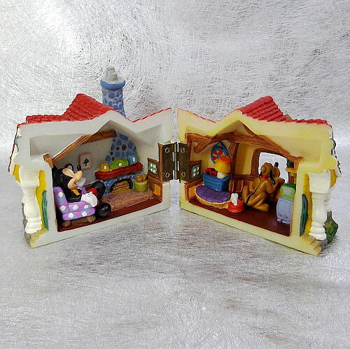 送料無料!ディズニー トゥーンタウン ミッキー&グッフィー ミニドールハウス !拍卖