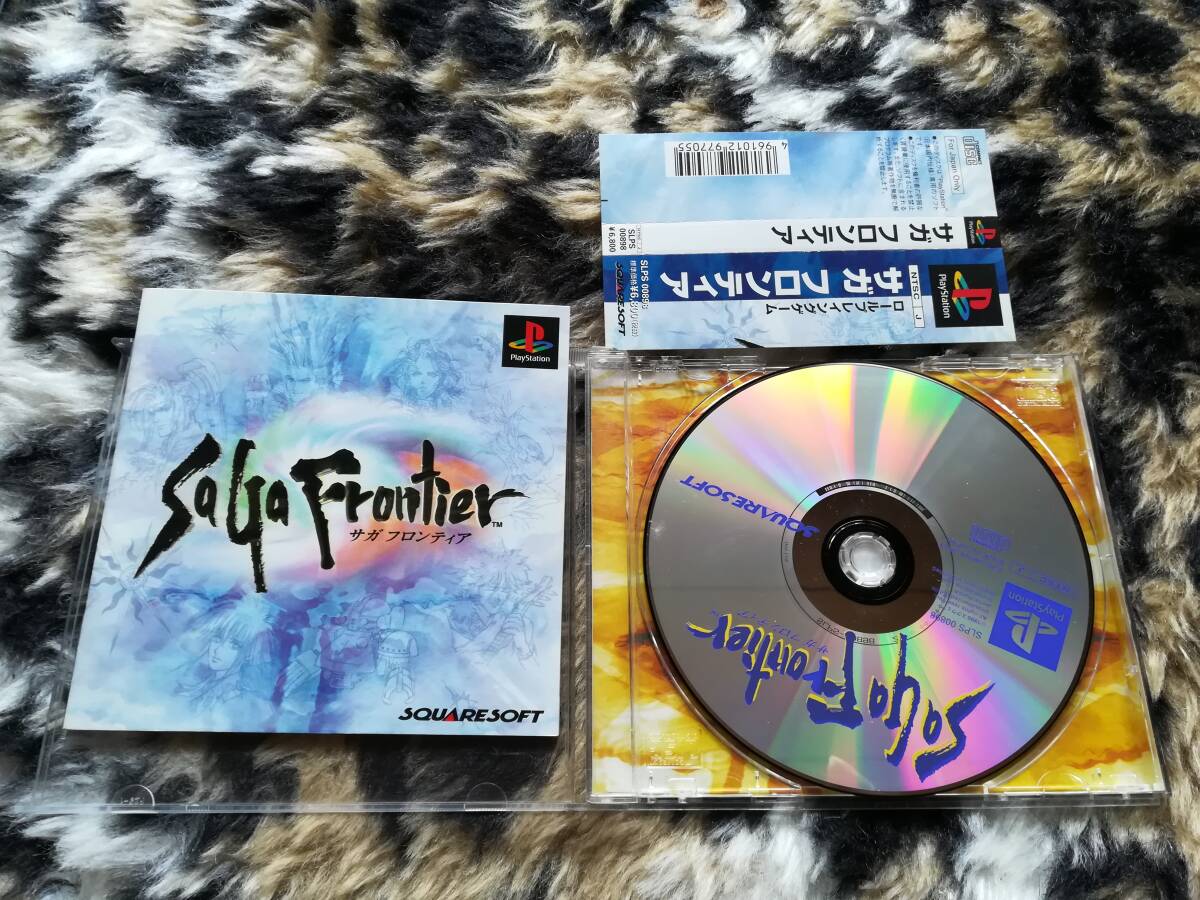 【中古・盤面良好・動作確認済み】PS サガフロンティア 帯あり 同梱可拍卖