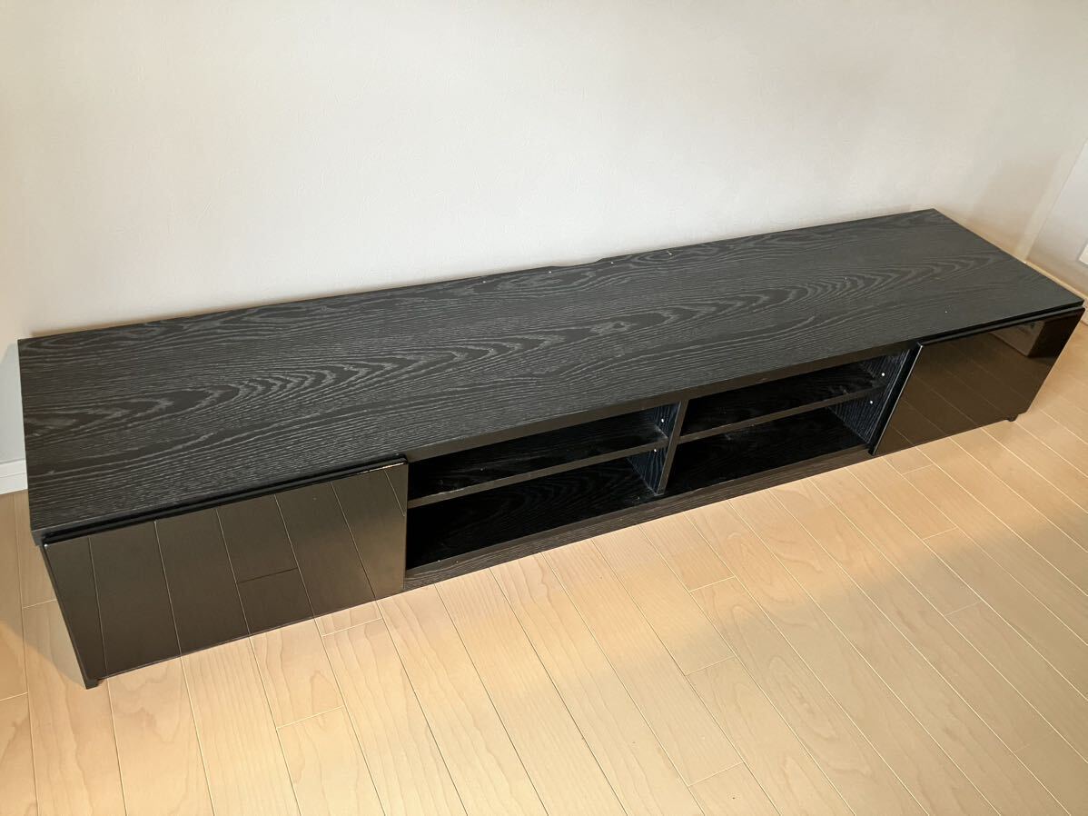 テレビボード テレビ台 ローボード モダン 黒 ブラック 1800 幅拍卖