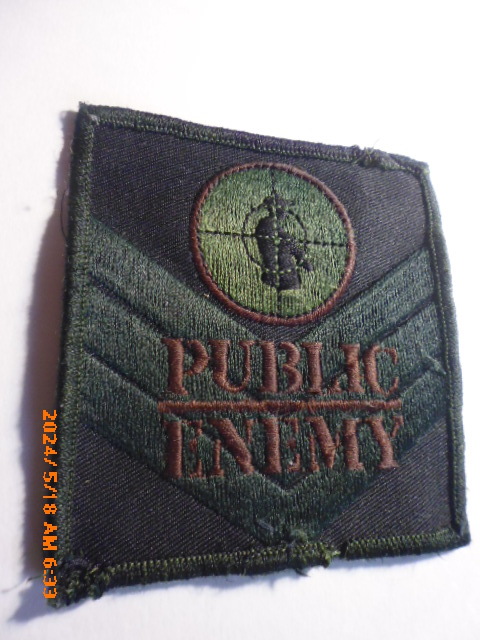 Public Enemy パブリック・エナミー ヒップホップのUSED ワッペン 超超貴重品 拍卖