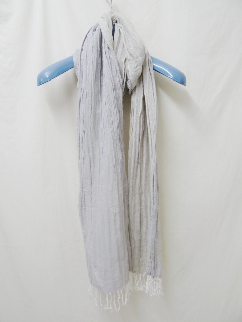 イタリア製 新品未使用 ストール アイスグレー拍卖