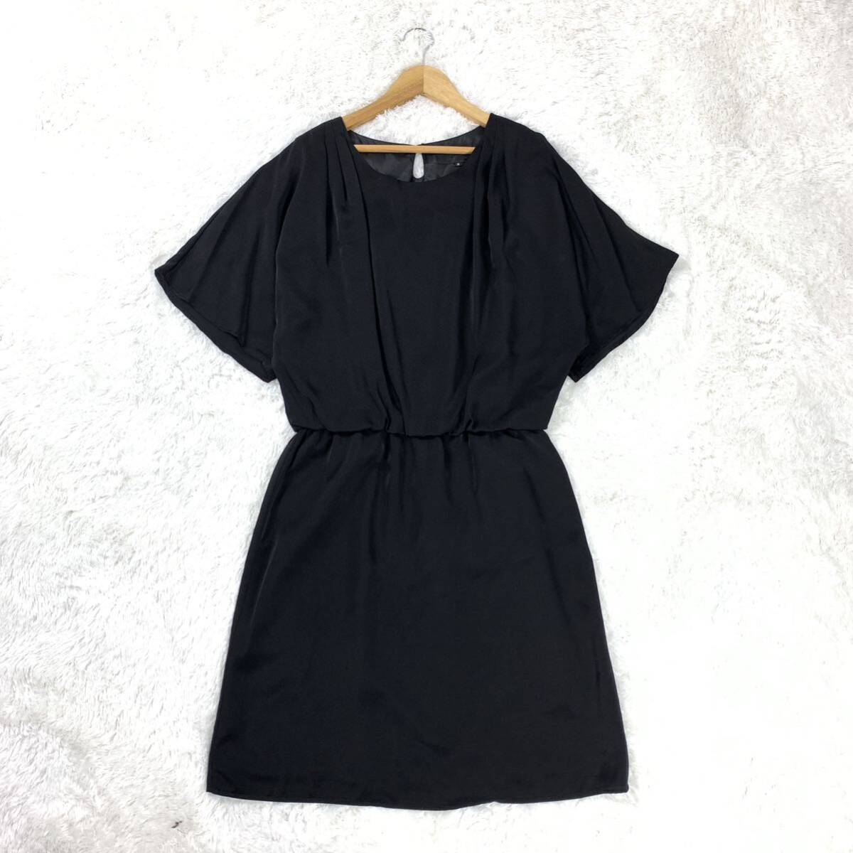 アンタイトル 半袖ワンピース ブラック 黒 ポリエステル 2 YA6744拍卖