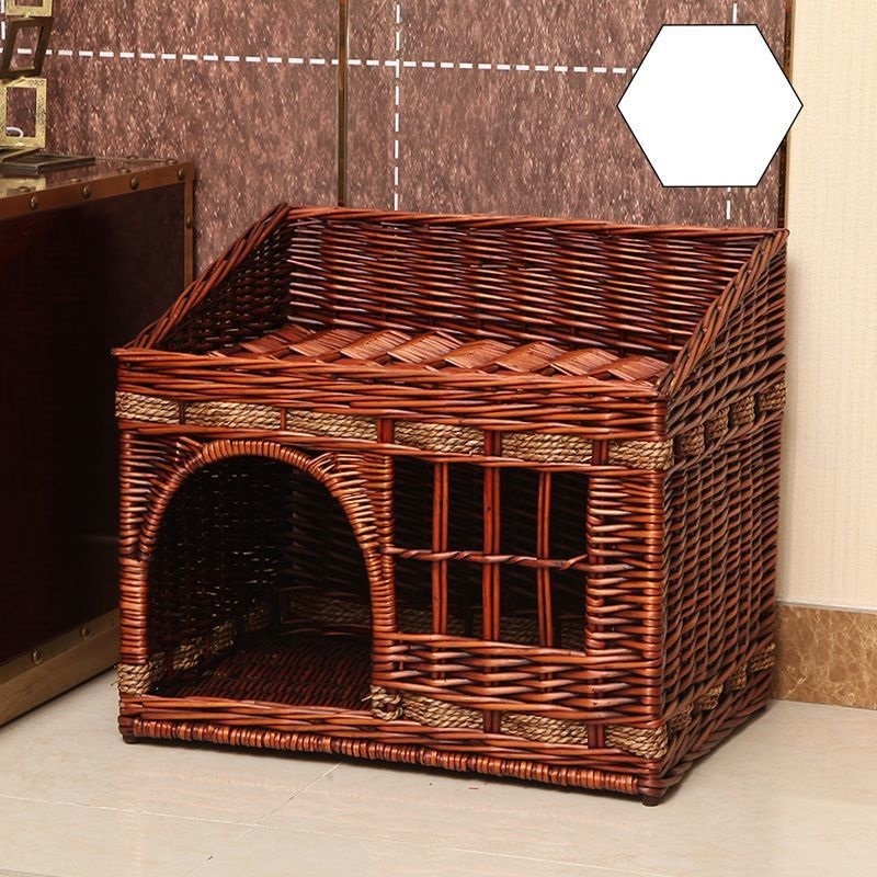 特売!キャットハウス 猫ちぐら ねこ ハウス 2段 ベッド 手作り ブラウン拍卖