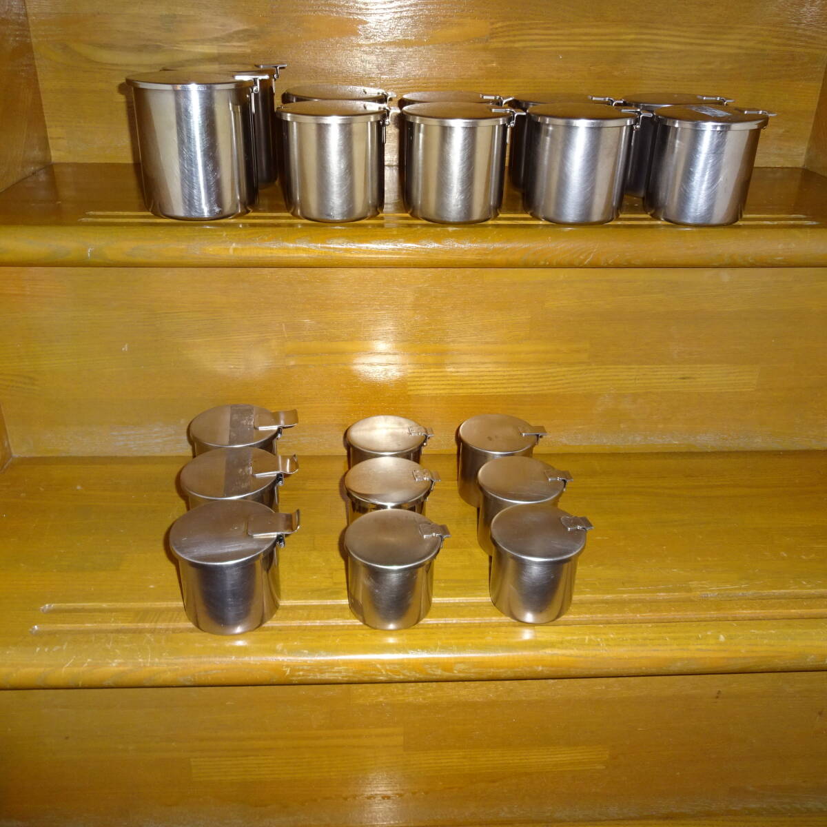 医療用容器 万能ツボ ステンレス万能ツボ 消毒容器 100ml~400mlまで15個まとめて ④拍卖