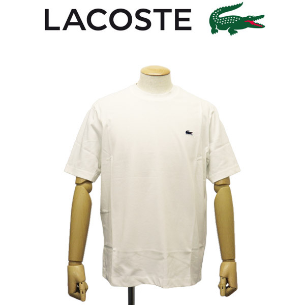 LACOSTE(ラコステ) TH4705 バックプリント ベーシック Tシャツ 70Vホワイト LC372 5-L拍卖