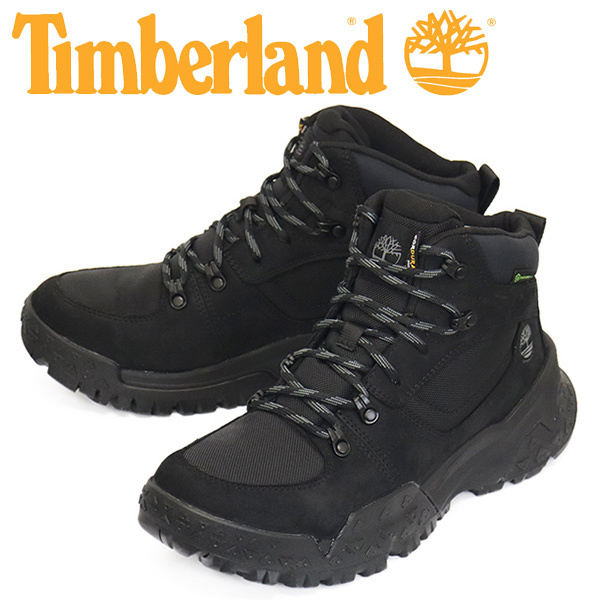 Timberland (ティンバーランド) A68XR MID LACE UP WP HIKER BOOTS ミッドウォータープルーフハイカーブーツ Black TB491 US7.5-約25.5cm拍卖