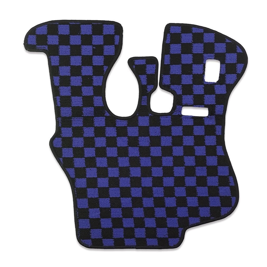 フロアマット いすゞ 大型 トラック ギガ ギガマックス 運転席 ブラック ブルー チェック柄拍卖