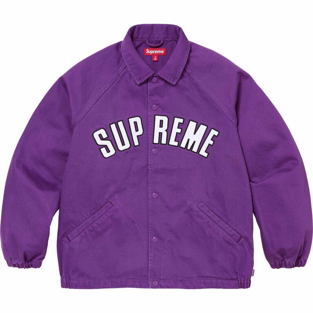 【新品未使用】24SS 新品 SUPREME シュプリーム ARC DENIM COACHES JACKET コーチジャケット アークデニム PURPLE パープル 紫色 即決あり拍卖