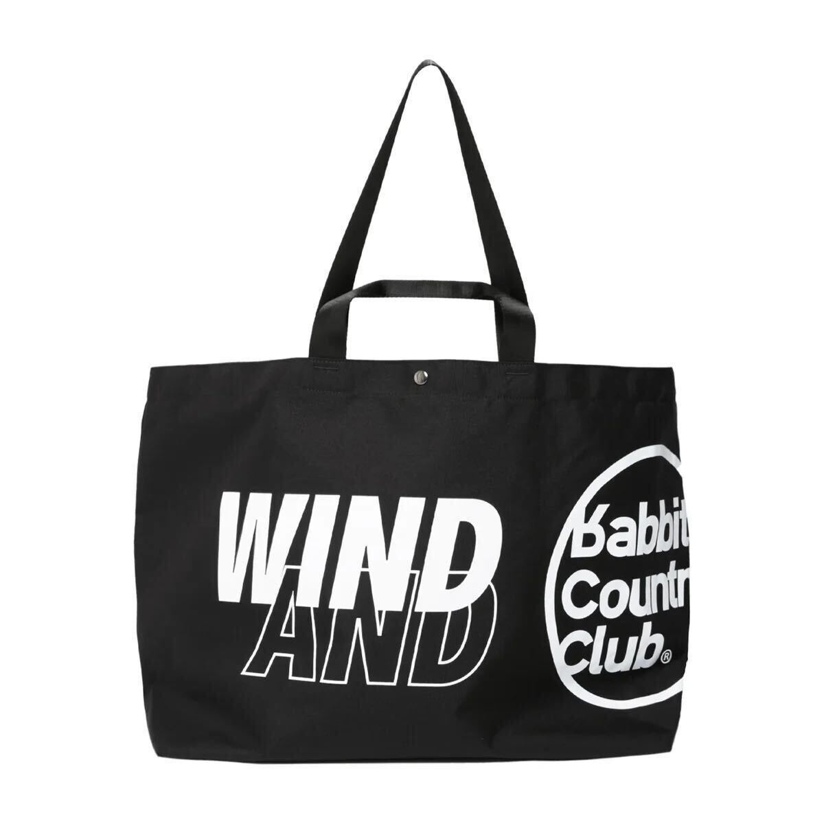 【新品未使用】 23SS 新品 WIND AND SEA FR2 ウィンダンシー エフアールツー BIG LOGO TOTE BAG トートバッグ BLACK ブラック 黒色拍卖