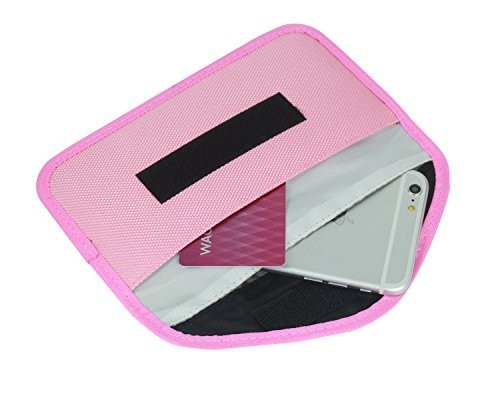 携帯電話を簡単に圏外 電波遮断 ポーチ マナーモード 電磁波シールドケース ガジェットケース ベビーピンク拍卖