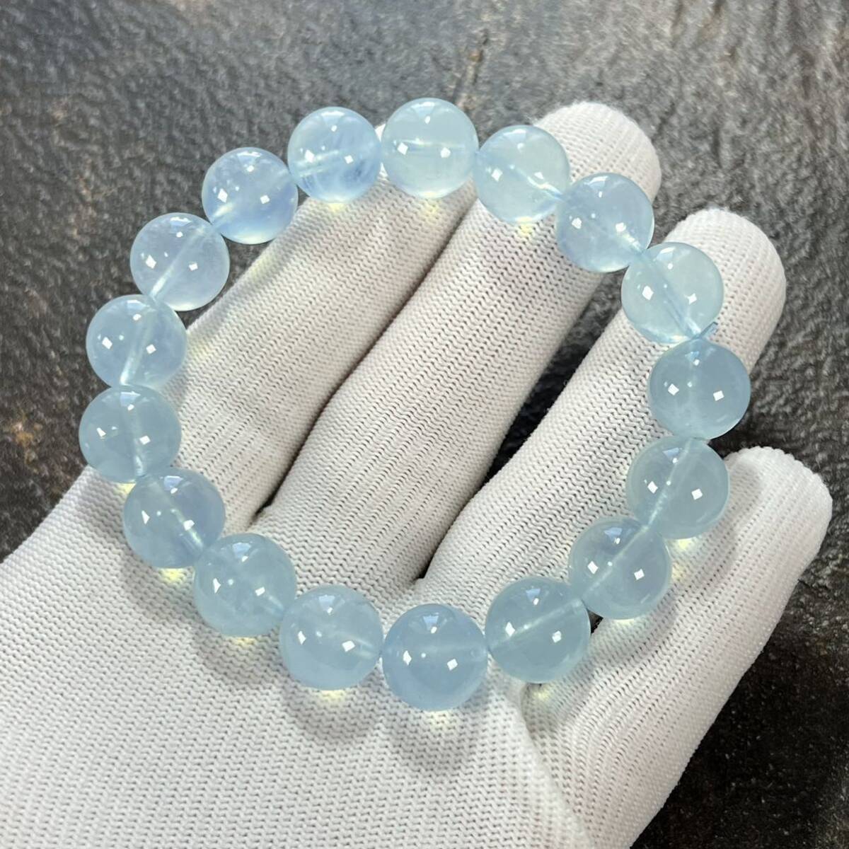 高品質 ミントアクアマリンブレスレット 16 アクアマリン拍卖