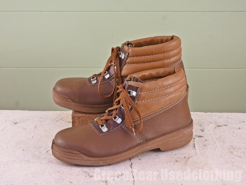 A140 フランス製 France security ワークブーツ ビンテージ 良い味 スチールトゥ 茶 ブラウン メンズ 41 25.5cm拍卖