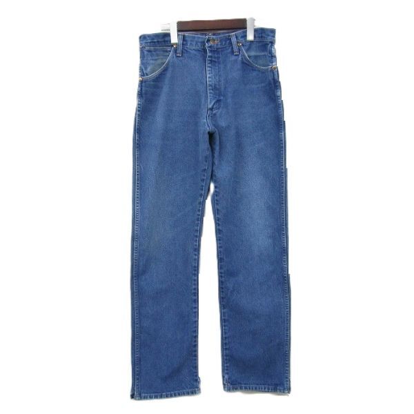 ★USA製★ Wrangler サイズ W34 L33 13MWZ カウボーイカット デニム パンツ ジーンズ ジーパン ブルー ラングラー 古着 ビンテージ 4M0505拍卖
