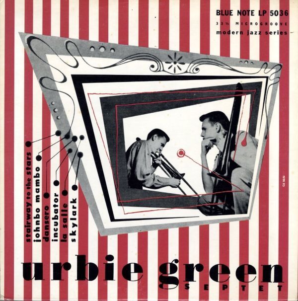 75年 USプレス10インチ!UA青白ラベル Urbie Green Septet / New Faces - New Sounds【Blue Note / BLP 5036】アービー・グリーン ジャズ拍卖
