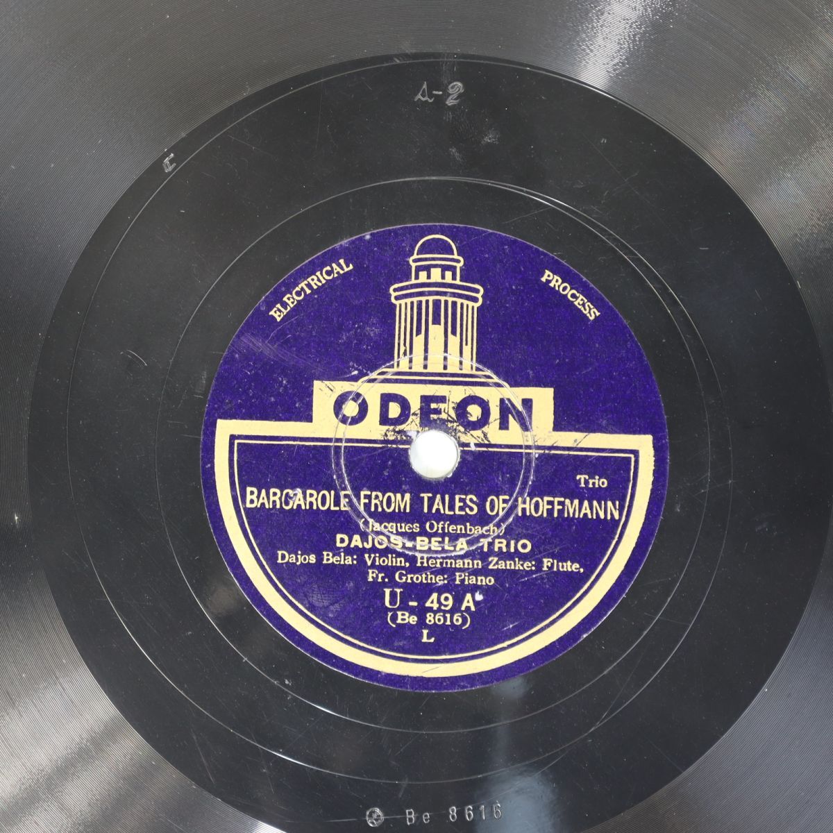 S158/SP盤/ヴァイオリン:ダヨス・ベラ/トリオ/アルルの女より-メヌエット/ホフマンの物語より-舟唄拍卖