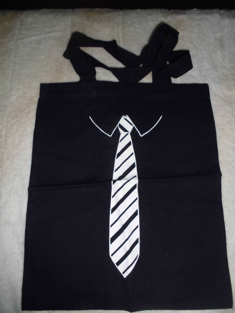 マ048 ネクタイ柄 エコバッグ 30×40㎝位拍卖