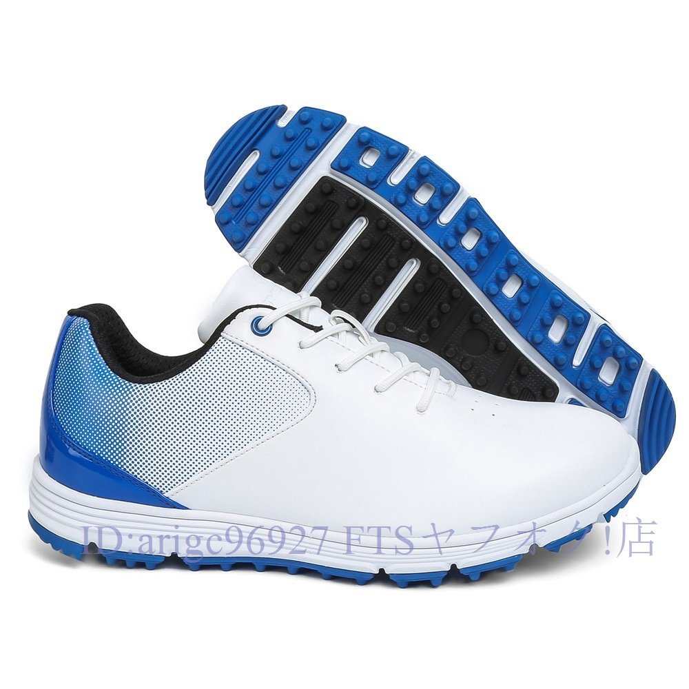 B2000☆ゴルフシューズ スポーツシューズ 運動靴メンズ グラデーション 幅広 紳士スニーカー フィット感 防滑 耐磨 撥水24.5~29cm拍卖
