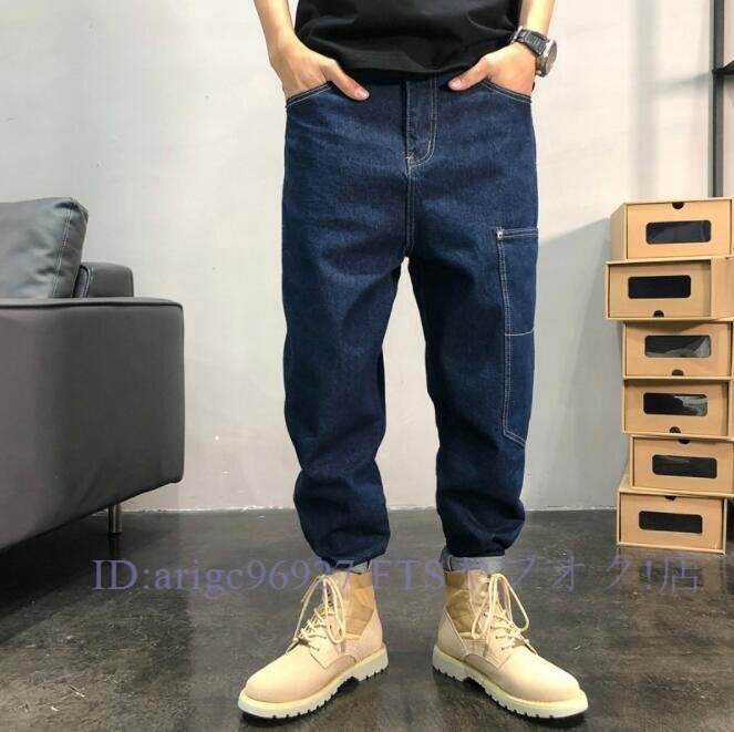 B1823☆新品ジーンズ デニムパンツ メンズ ジョガーパンツ Gパン ワークパンツ 美脚 カーゴパンツ ボトムス W36拍卖