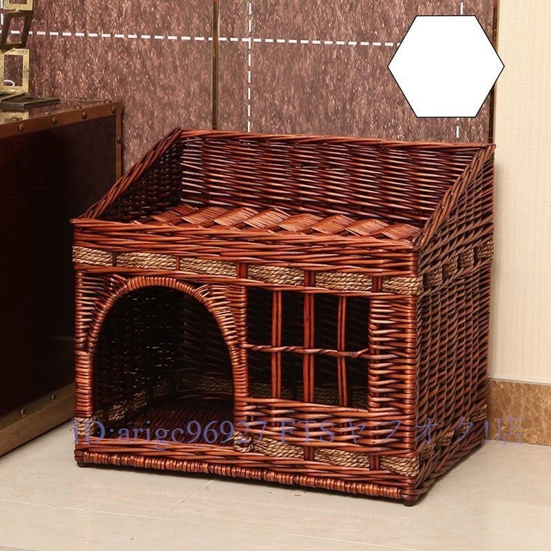 B1260☆新品キャットハウス 猫ちぐら ねこ ハウス 2段 ベッド 手作り拍卖